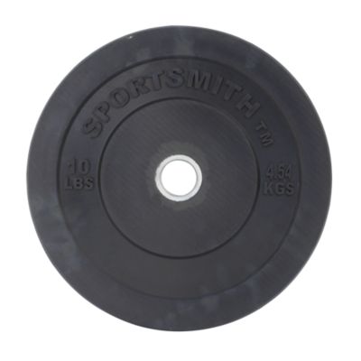 Olympic Rubber Bumper Plate | Sportsmith&trade; | 10lb | Black