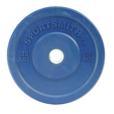 Olympic Rubber Bumper Plate | Sportsmith&trade; | 35 Lb | Blue